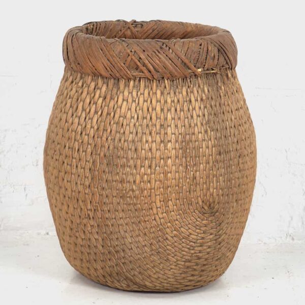 Ancien panier en saule (c.1900) #12