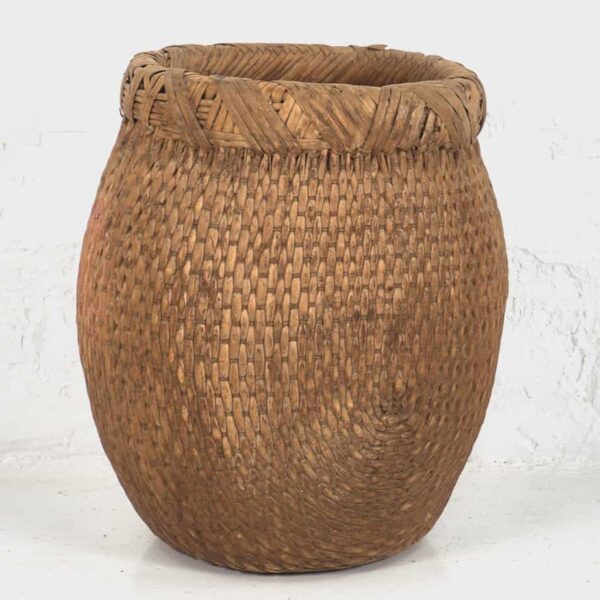 Ancien panier en saule (c.1900) #15