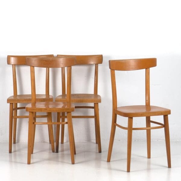 Chaises de salle à manger vintage (c.1950). Ensemble 4 pièces #4