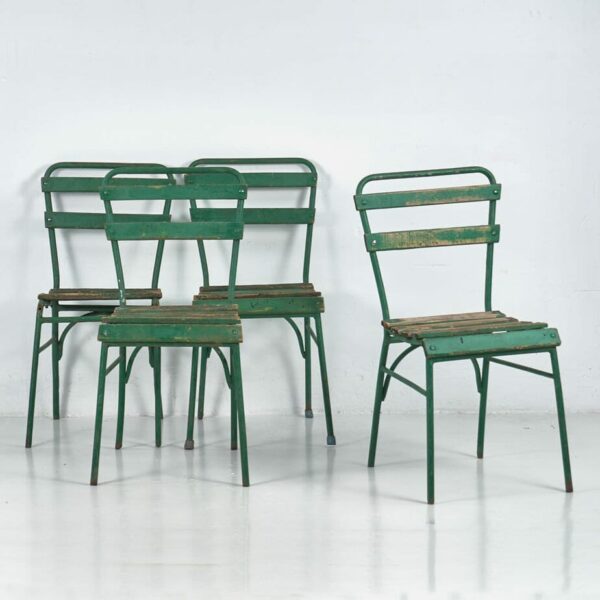 Antique garden chairs (c.1920). Set of 4 pieces #4