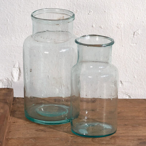 Blue antique flasks (c.1920). Set of 2 pieces #18