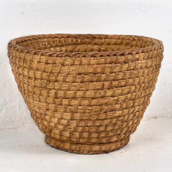 Panier ancien en osier (c.1930) #10