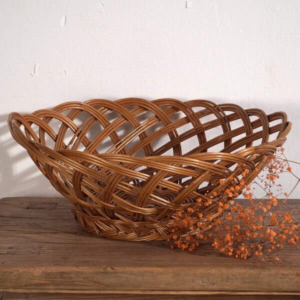 Antique round basket (c.1920) #1