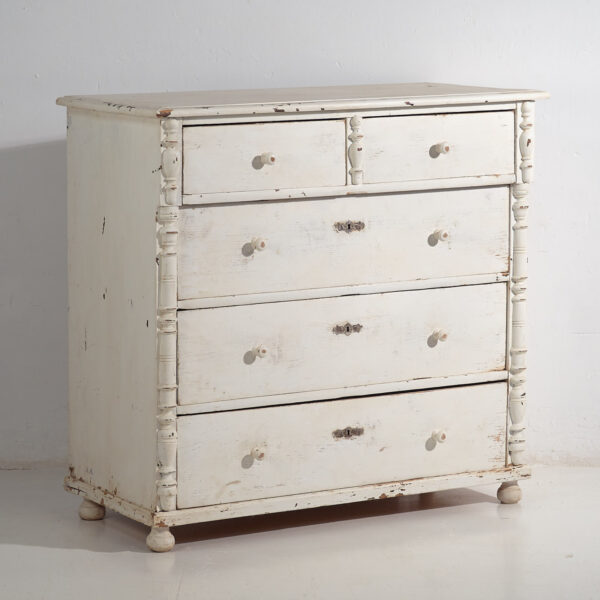 Commode ancienne blanche (c.1920) #47