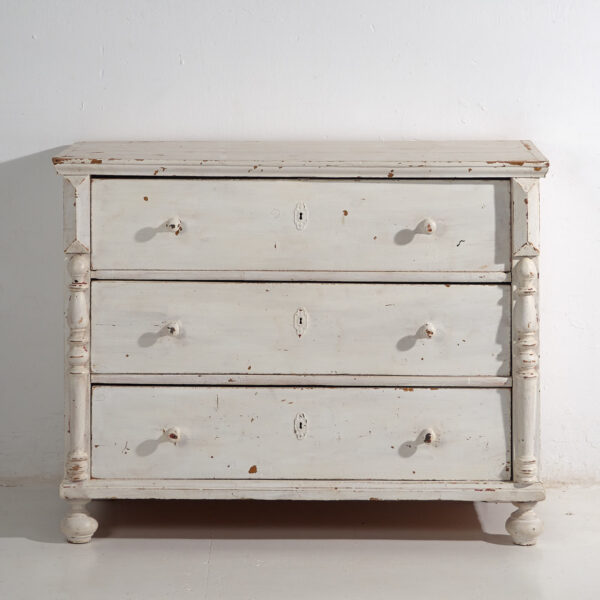 Commode ancienne blanche (c.1920) #48