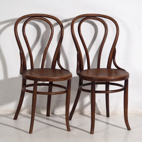 Pair of antique Viennese chairs (c.1920). Set of 2 pieces #2