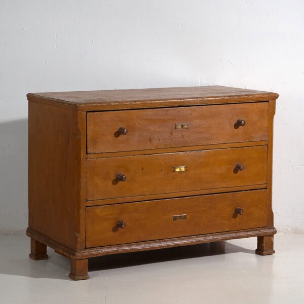 Commode ancienne à trois tiroirs (vers 1920) #14