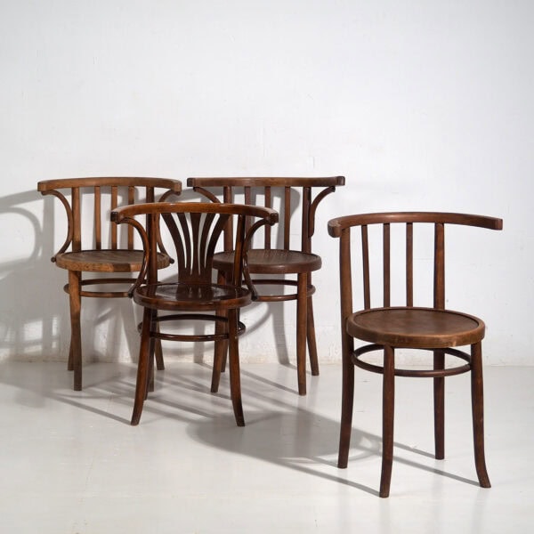 Antique armrest chairs (c.1920). Set of 4 pieces #3