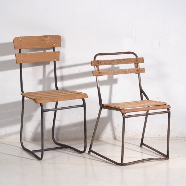 Chaises d'extérieur anciennes (vers 1920). Ensemble de 2 pièces #1