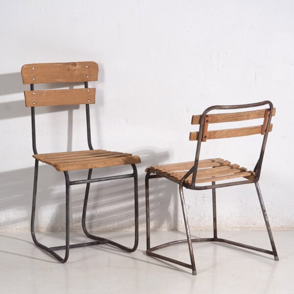 Chaises d'extérieur anciennes (vers 1920). Ensemble de 2 pièces #1