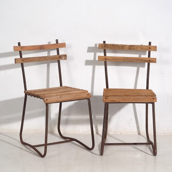 Antique garden chairs (c.1920). Set of 2 pieces #2