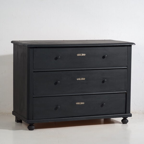 Commode noire ancienne (c.1920) #86