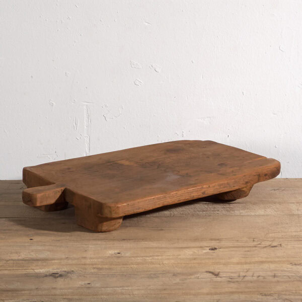 Tabla pequeña antigua de madera maciza (c.1920) #12