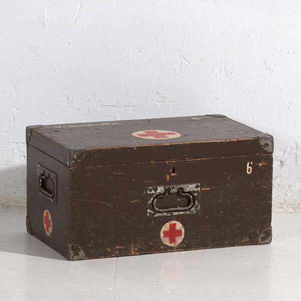 Baúl médico militar vintage (c.1940) #4