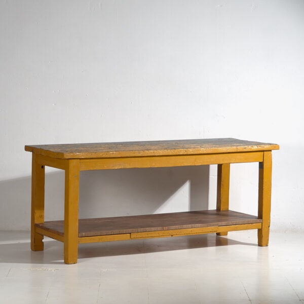 Antique long table with lower tray (c.1920) #17
