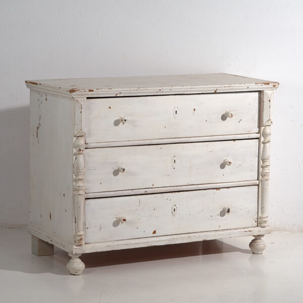 Cómoda blanca antigua (c.1920) #48