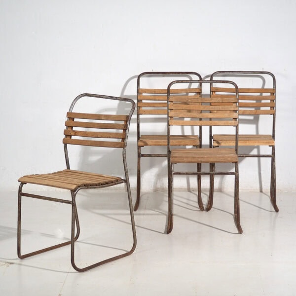 Sillas de jardín antiguas (c.1920). Conjunto de 4 piezas #2