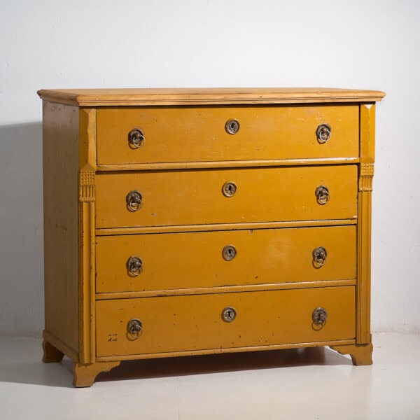 Cómoda grande antigua de cuatro cajones (c.1920) #12