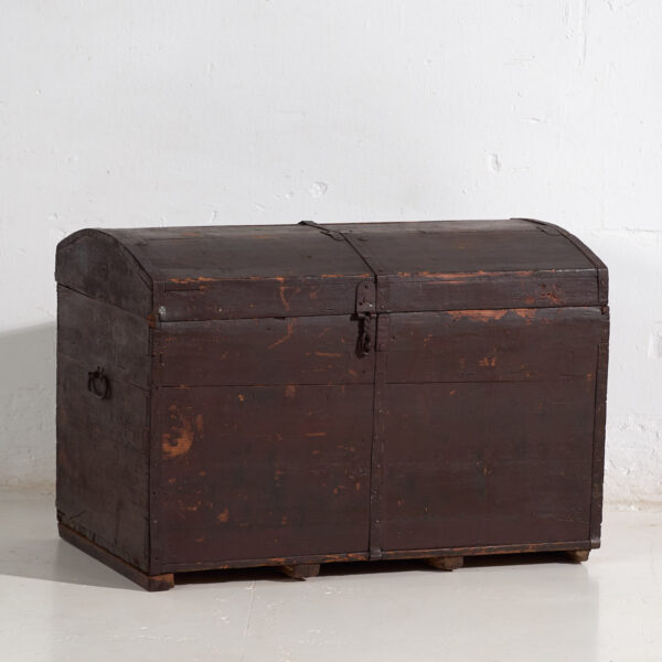 Pequeño cofre antiguo de color oscuro (c.1900) #21