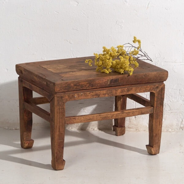 Antigua mesita baja de estilo Qing (c.1900) #5