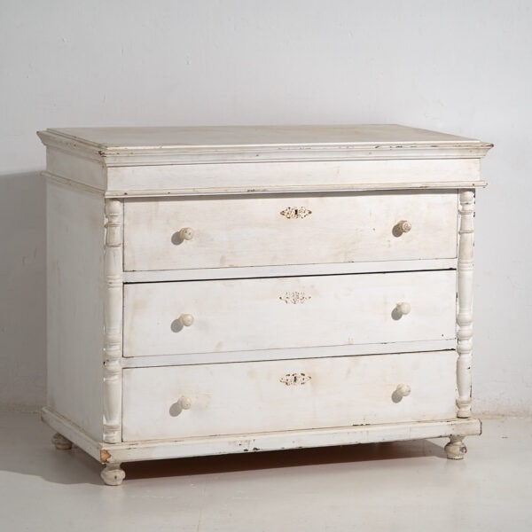 Cómoda blanca antigua (c.1900) #18