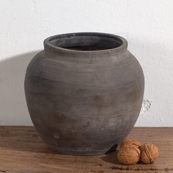 Pequeño jarrón gris antiguo (c.1900) #1
