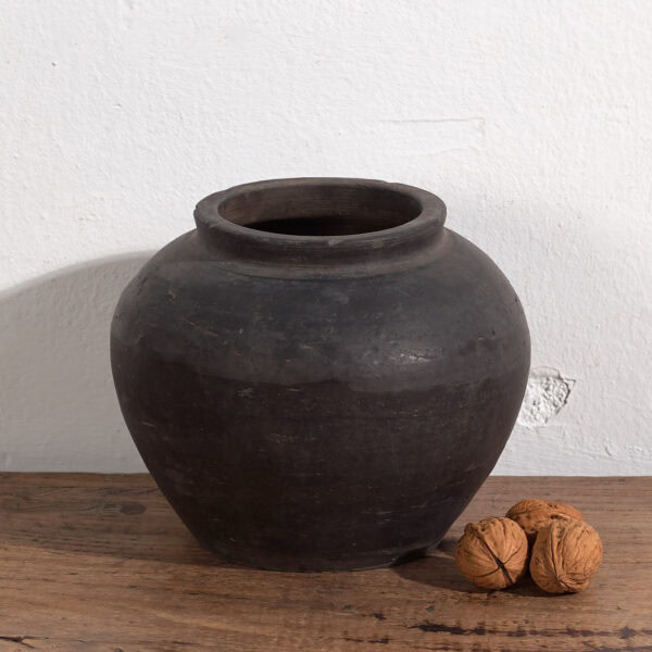 Jarrón chino antiguo de cerámica (c.1900) #7