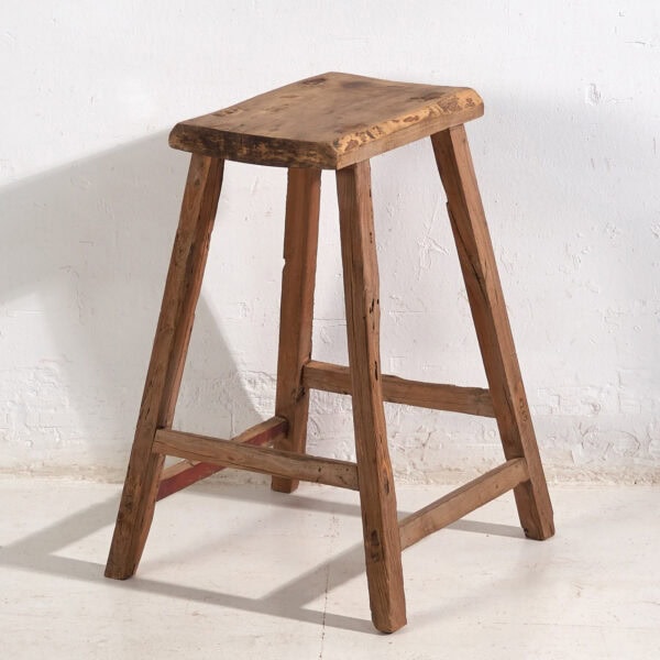 Taburete alto antiguo (c.1900) #6