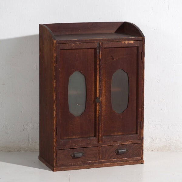 Mueble auxiliar japonés kodansu con puertas acristaladas, periodo Taishō–Showa temprano (c. 1915–1940) #30