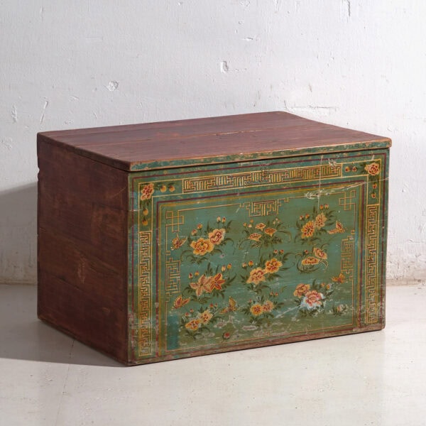 Baúl antiguo chino pintado - China, c.1900