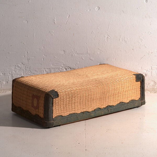 Set de dos cestas antiguas kōri en mimbre de sauce – Japón, circa 1920