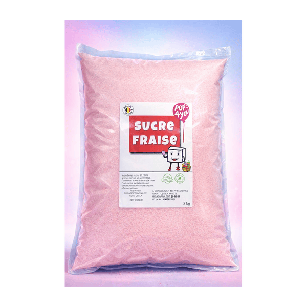 Image carrée - Sucre barbe à papa 10kg Pop4you