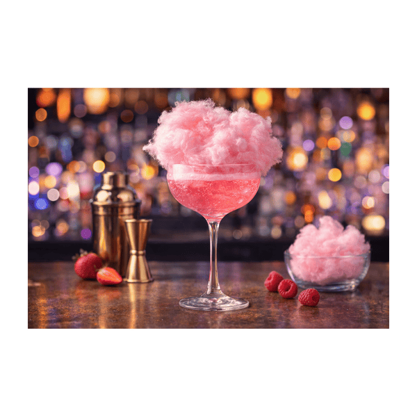 Image carrée - Barbe à papa pour cocktail Pop4You