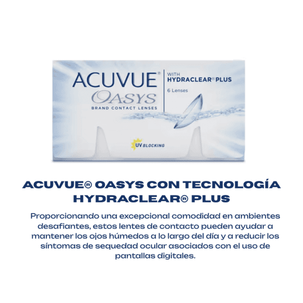 Lentes de contacto Acuvue Oasys PROMO 2+2 - Imagen 2