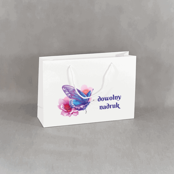 Torba papierowa premiumz nadrukiemm Kraftlux