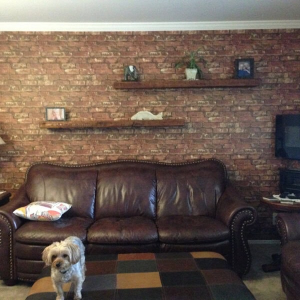 Erie Canal Heritage 3" Reclaimed Barn Wood Floating Shelf & Mantel - Image 17