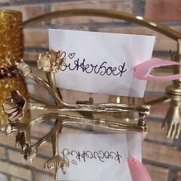 Bittersoet - feestverhuur - events - naamkaarthouder twijg te huur