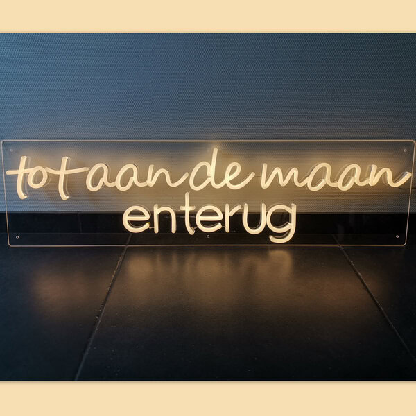 Bittersoet - feestverhuur - Neon - Tot aan de maan - te huur