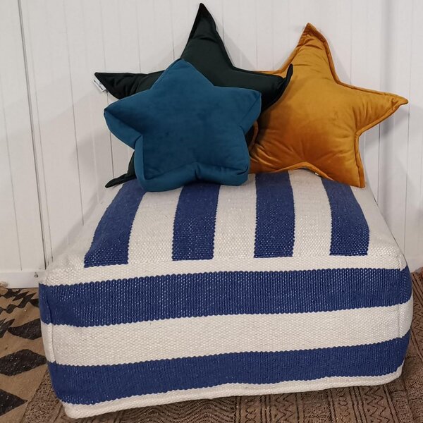 Bittersoet feestverhuur - kussen blauwe ster te huur