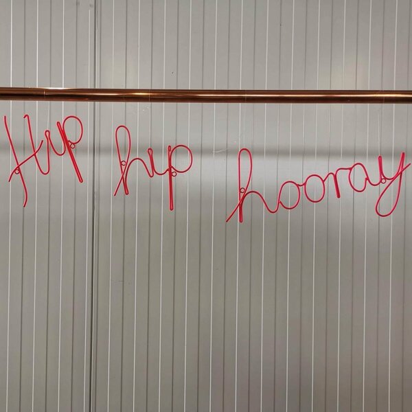 Bittersoet feestverhuur – letterkunst - Hip hip hooray te huur