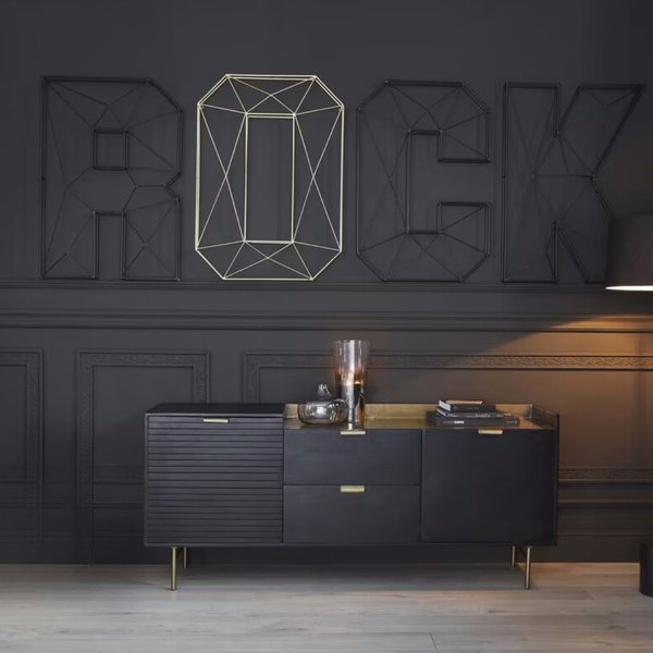 Grote geometrische letters - R O C K - Afbeelding 4