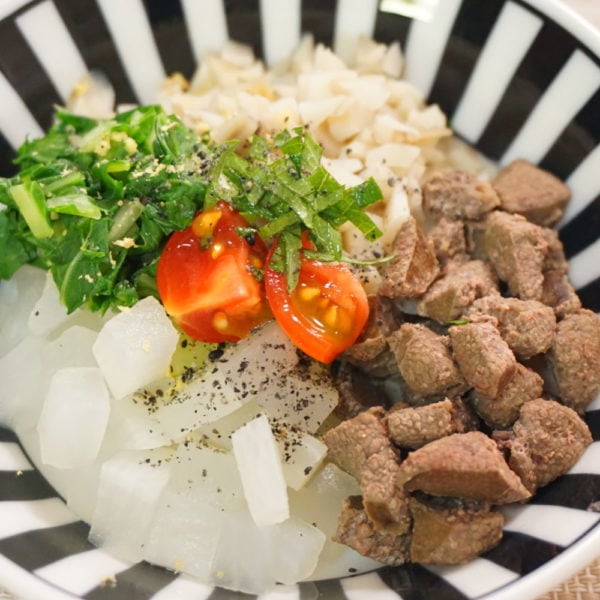 猪レバーの生姜煮 犬の手作りご飯レシピ