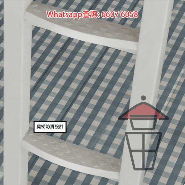 BD07 金屬支架 雙層碌架床 灰白 Metal Frame Bunk Bed 冷軋鋼板 榫卯式(入筍)鑲嵌 毋需螺絲 長200cm - Image 9