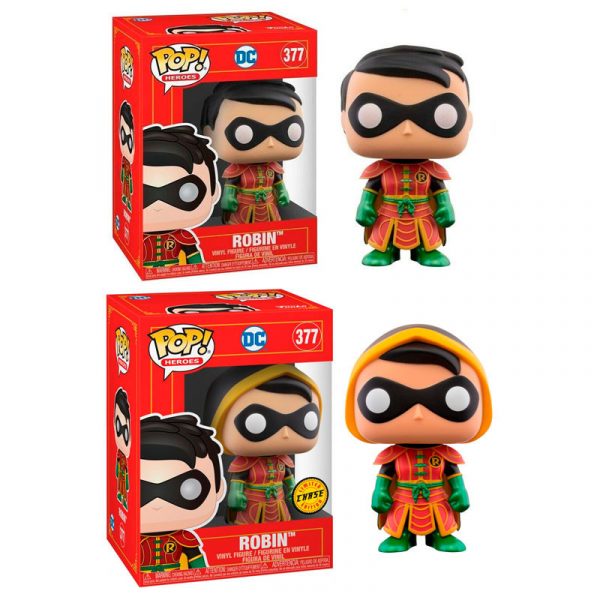 Lot 2 Figurines Funko Pop / Robin / Dc Comics (1Normal+1 Chase)