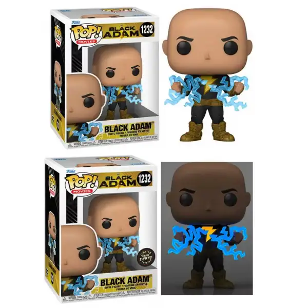 Lot 2 Figurines Funko Pop / Black Adam / Dc Comics (1Normal+1 Glow Chase)