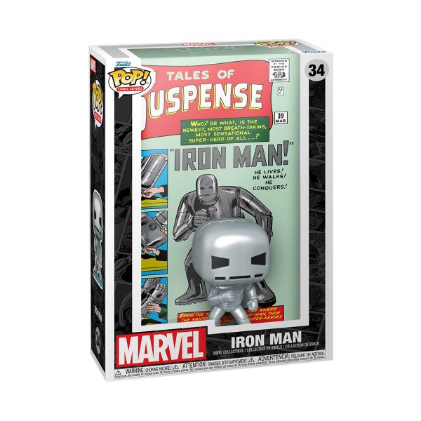 Figurine Funko Pop Comic Cover / Iron Man N°34 / Marvel Figurine Funko Pop Comic Cover / Iron Man N°34 / Marvel