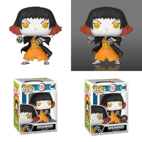 Lot 2 Figurines Funko Pop / Susamaru N°1409 / Demon Slayer / Précommande / 1 Glow Chase + 1 Normal