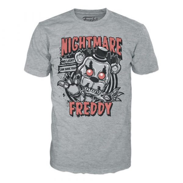 Pack Funko Pop + T-Shirt / Nightmare Freddy N°111 / Five Nights at Freddy's / Glows In The Dark