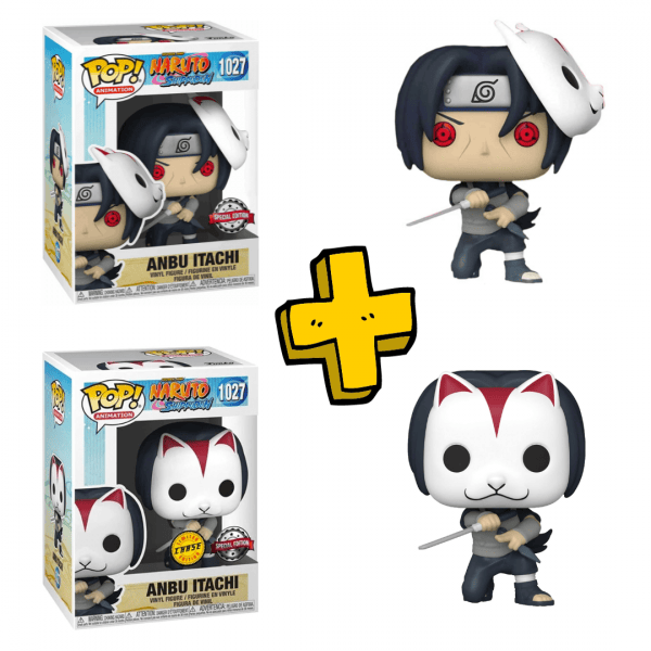 Lot 2 Figurines Funko Pop / Anbu Itachi N°1027 / Naruto Shippuden / ( 1 Chase + 1 Normal )