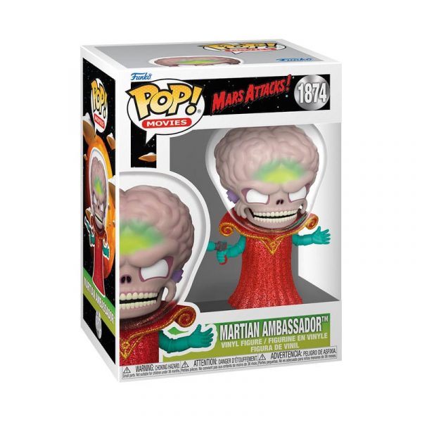 Figurine Funko Pop / Martian Ambassador N°1874 / Mars Attacks Figurine Funko Pop / Martian Ambassador N°1874 / Mars Attacks